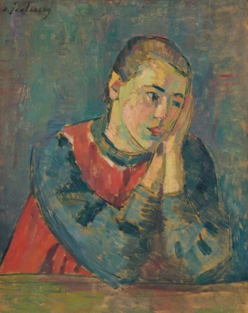 Lasten maalaus pään nojaten - Alexej von Jawlensky | Taidetuloste