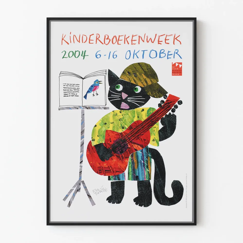 Lasten värikäs seinäkoriste Kinderboekenweek 2004 - Juliste