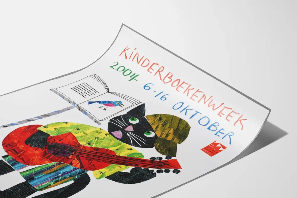 Lasten värikäs seinäkoriste Kinderboekenweek 2004 - Juliste