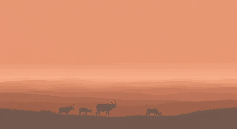 Lastenhuoneen tapetti | Aavikkon maisema auringonlaskussa