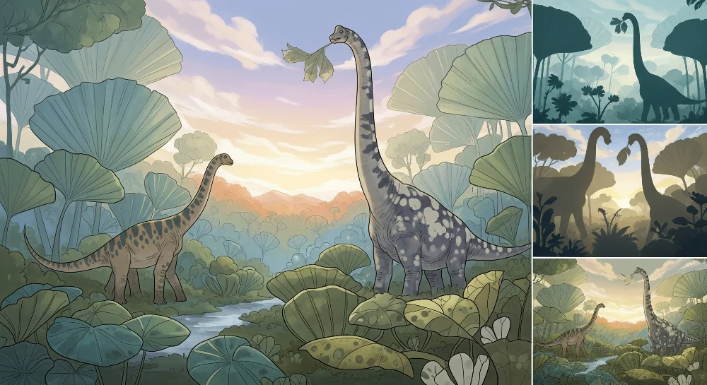 Lastenhuoneen tapetti | Dinosaurukset sarjakuvassa