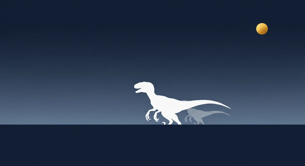 Lastenhuoneen tapetti | Dinosaurusten siluetteja tähtitaivaan alla