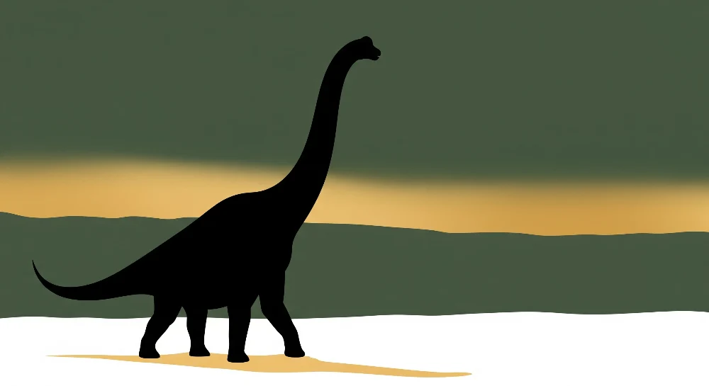 Lastenhuoneen tapetti | Diplodocus vihreän ja keltaisen välissä