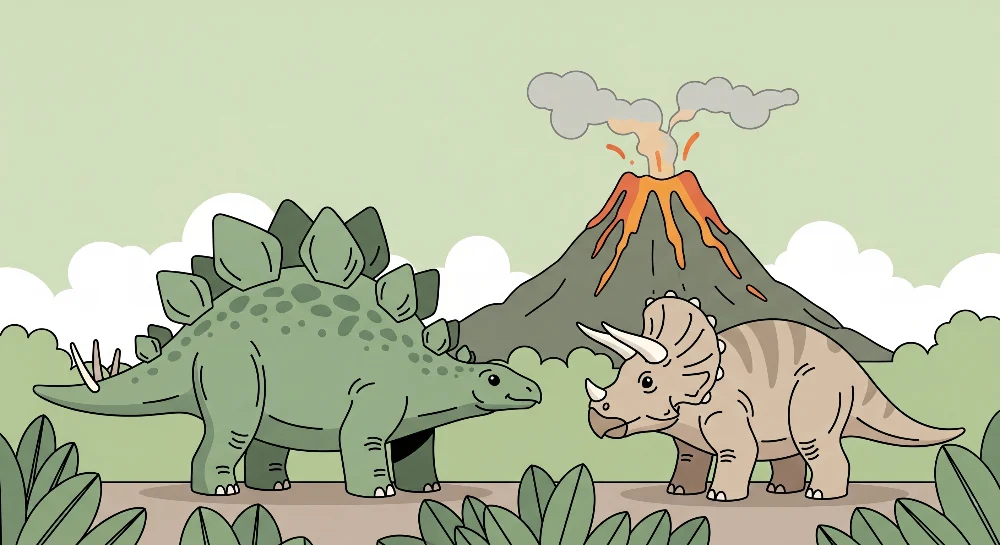 Lastenhuoneen tapetti | Esihistoriallinen seikkailu dinosaurusten kanssa