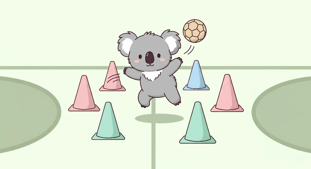 Lastenhuoneen tapetti | Koala jalkapalloilija
