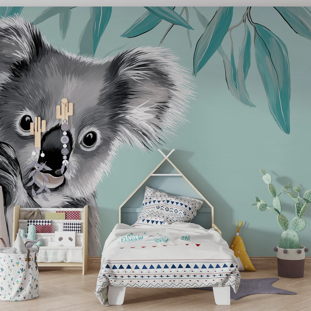 Lastenhuoneen tapetti | Söpö koala luonnossa