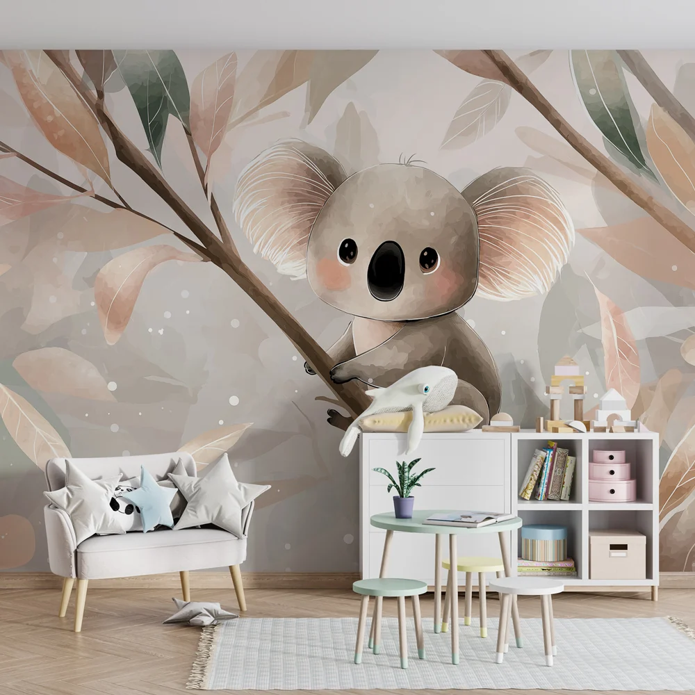 Lastenhuoneen tapetti | Söpö koala oksilla