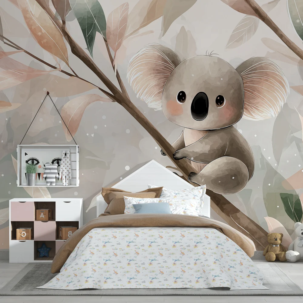 Lastenhuoneen tapetti | Söpö koala oksilla