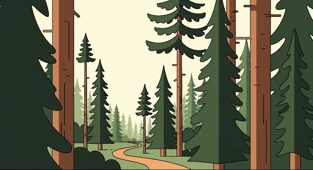 Lastenhuoneen tapetti | Lumottu metsä poluilla