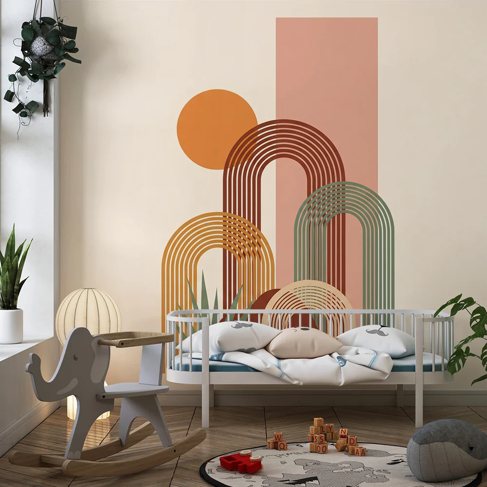 Lastenhuoneen tapetti | Modernit kaaret