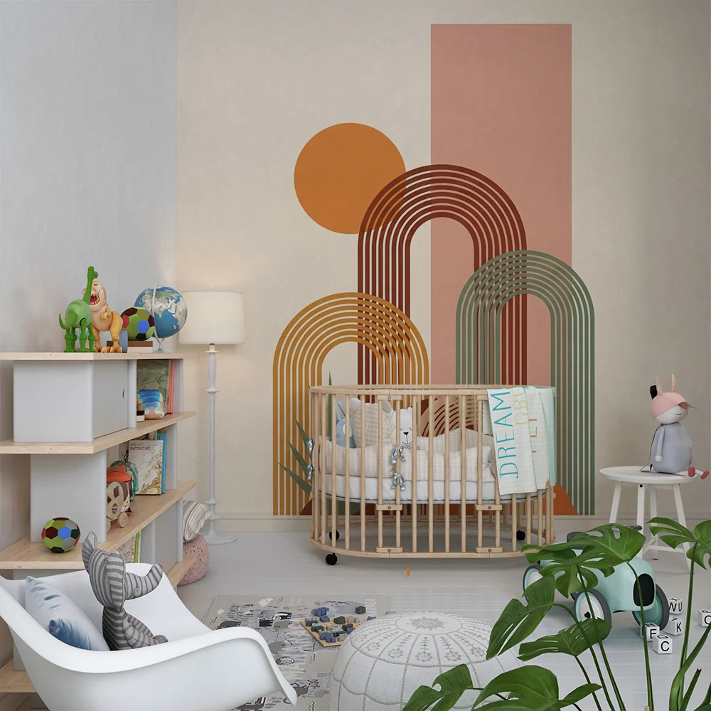 Lastenhuoneen tapetti | Modernit kaaret