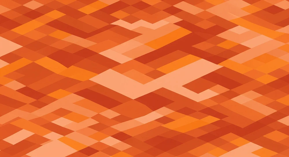 Lastenhuoneen tapetti | Oranssin vivahteiset geometriset kuviot