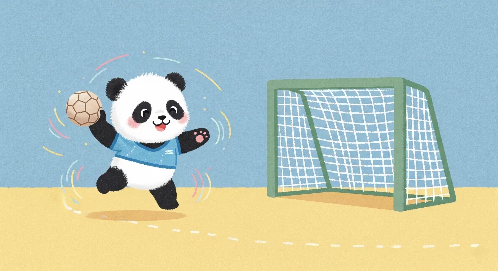 Lastenhuoneen tapetti | Panda jalkapalloilija
