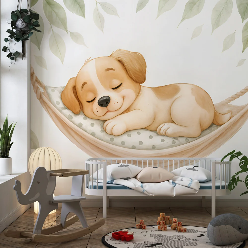 Lastenhuoneen tapetti pentu | Luonnollinen pehmeys