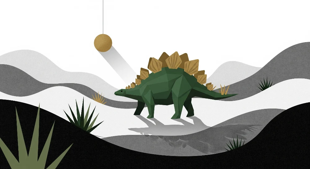 Lastenhuoneen tapetti | Tyylikäs dinosaurusten minimalistinen tausta