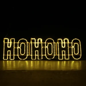Ho Ho Ho LED Christmas Sign - 150x38 Lämmin valkoinen