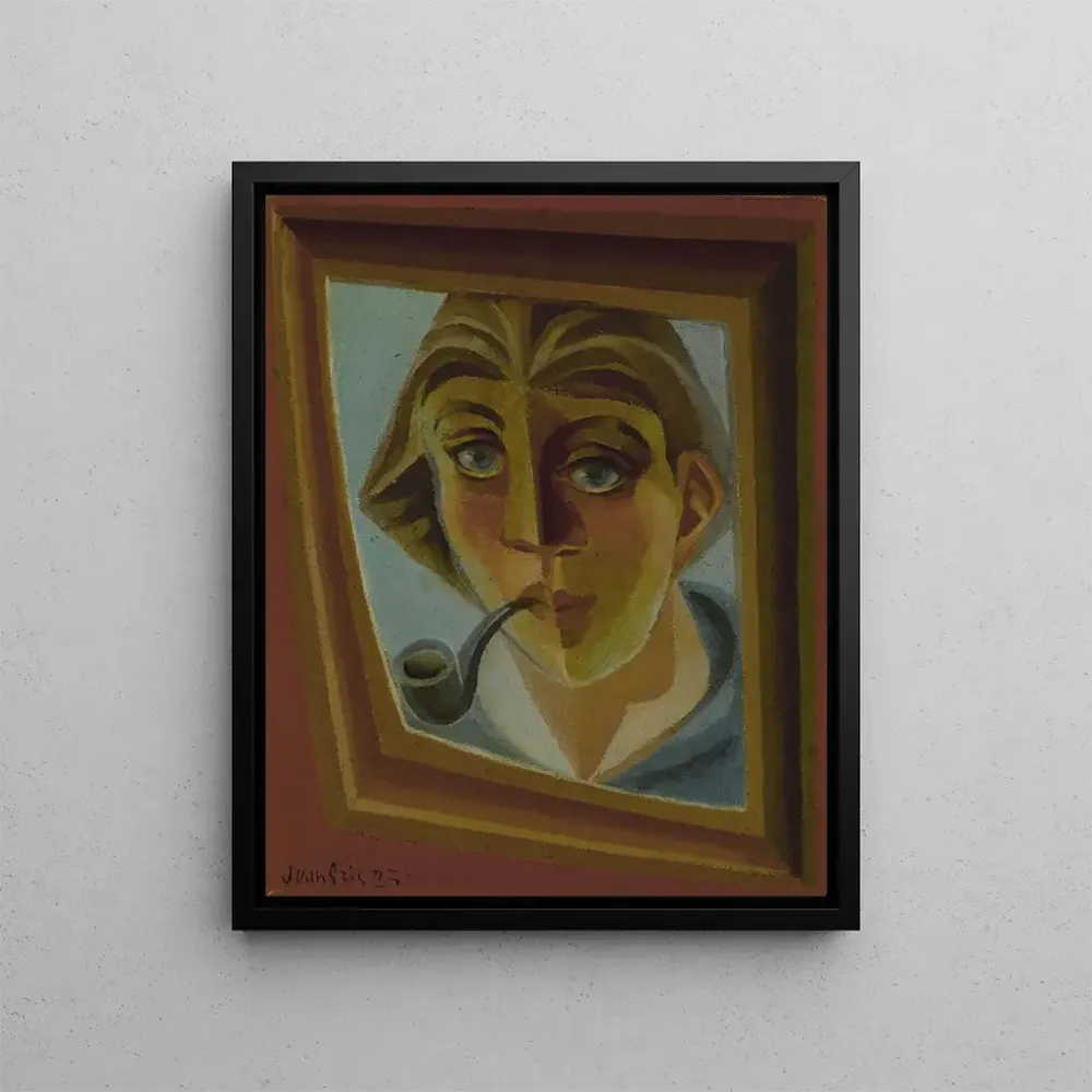 L'homme à la pipe - Juan Gris | Taidetuloste