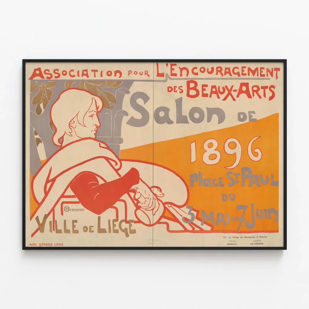 Liègen taide-esittelyn 1896 juliste