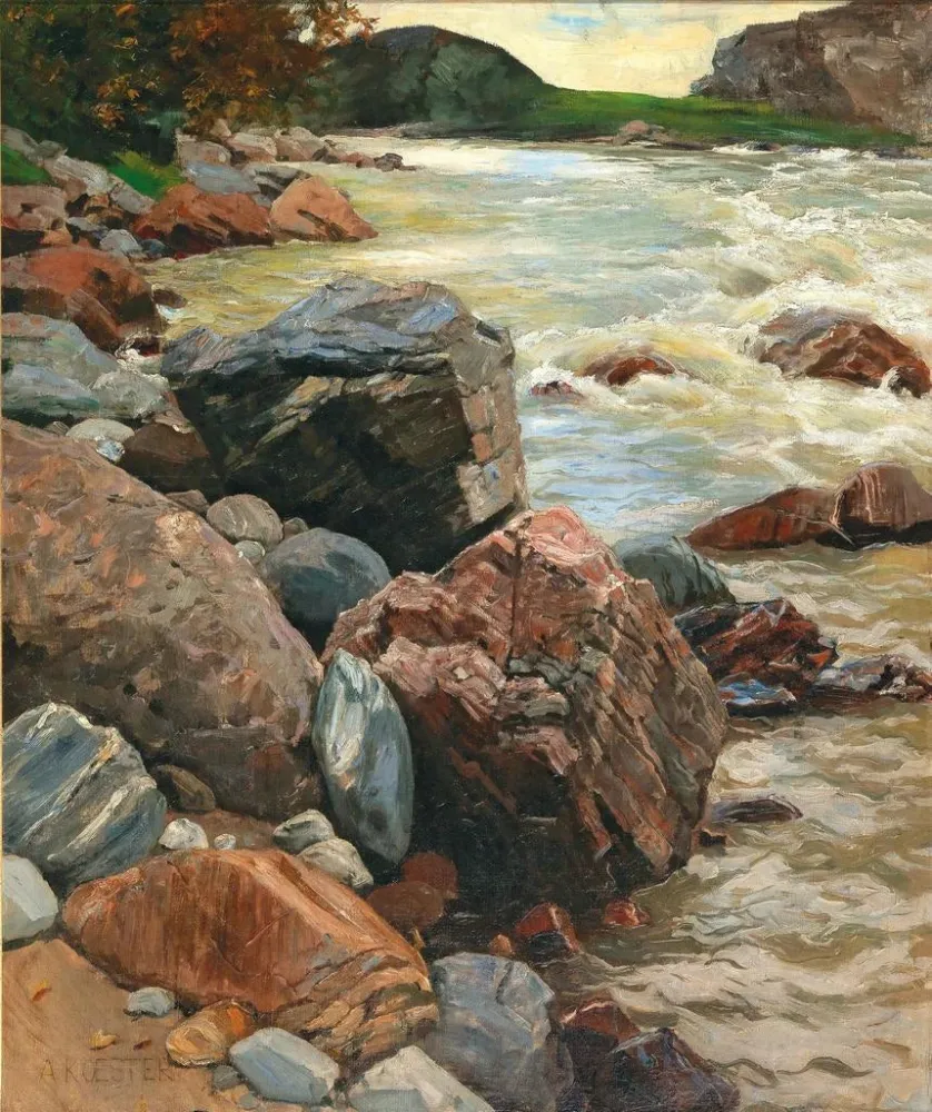 L'Isarco etelä-Tirolissa - Alexander Koester | Taidetuloste