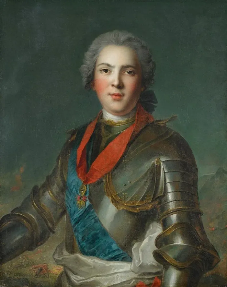 Louis dauphin de France - Maalaus Louis dauphin de France fils de Louis XV - Après Jean-Marc Nattier | Taidetuloste