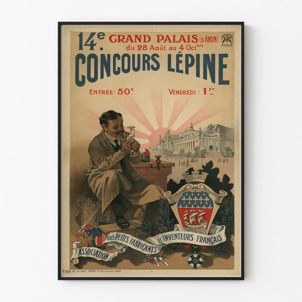 14. Lépine-kilpailun vintagejuliste Grand Palaisissa