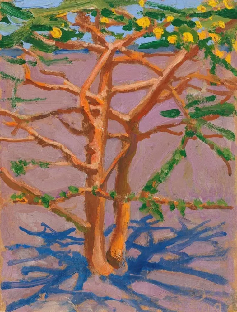 Maalaus Acacia dans la savane - Akseli Gallen-Kallela | Taidetuloste