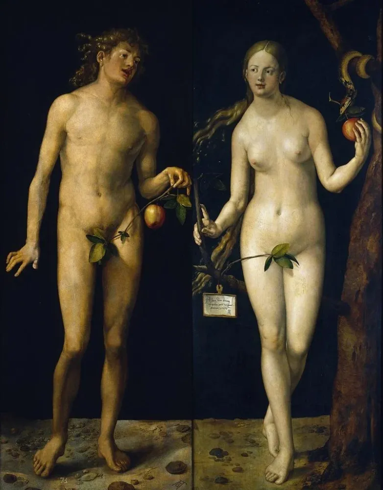 Maalaus Adam ja Eeva - Albrecht Dürer | Taidetuloste