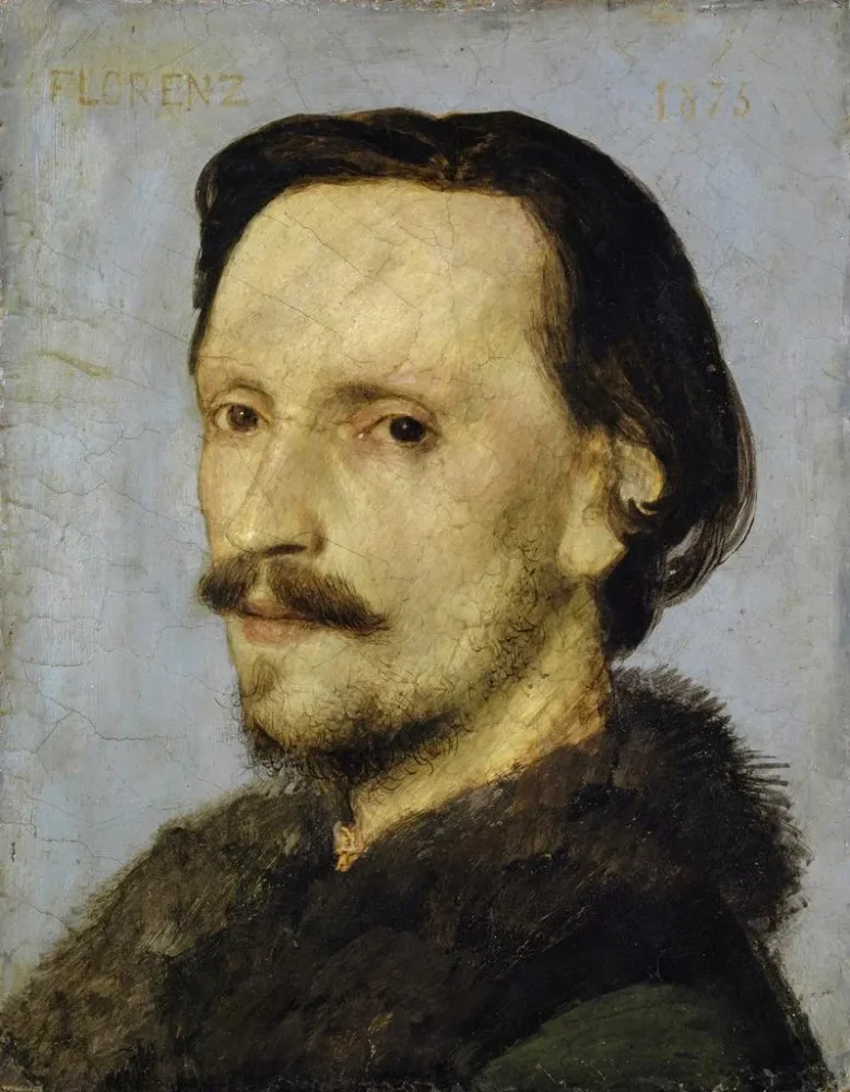 Maalaus Adolf Bayersdorferin muotokuva - Arnold Böcklin | Taidetuloste