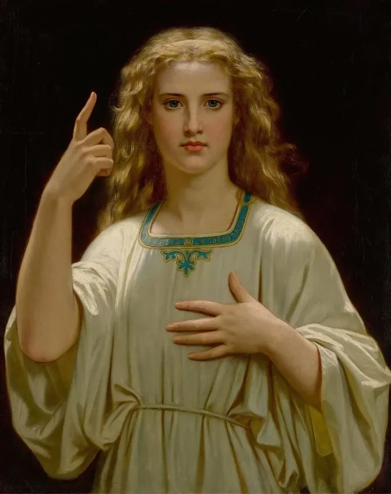 Maalaus Ajattele Jumalaa - Hugues Merle | Taidetuloste