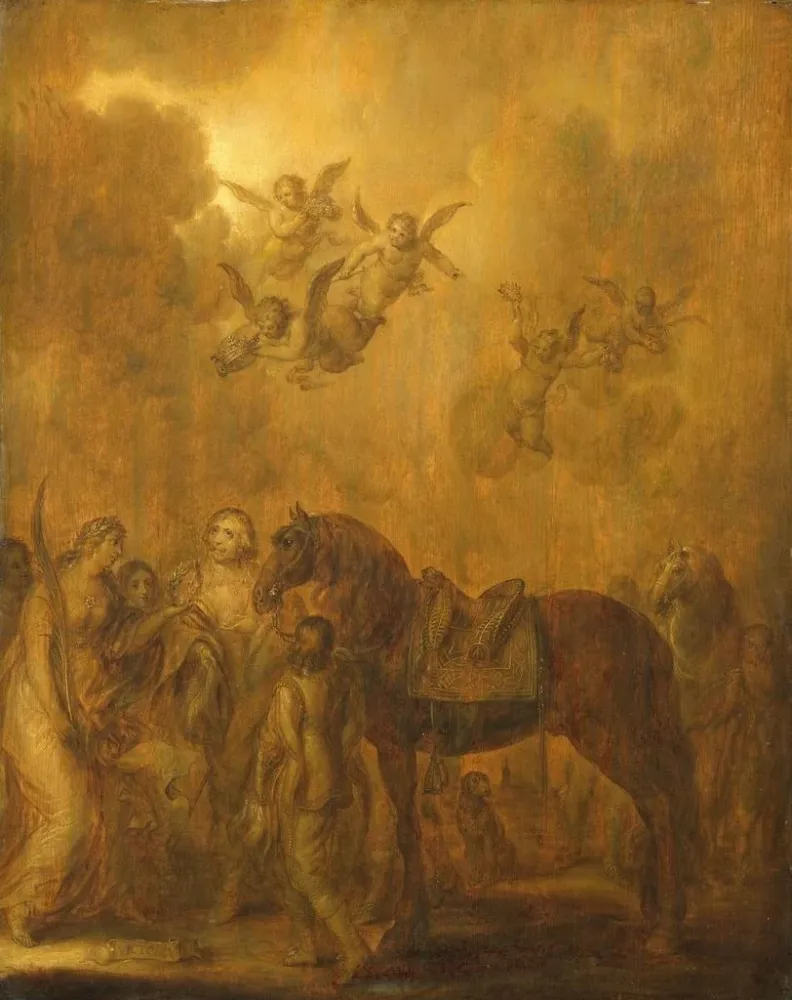 Maalaus Allégorie du stathouder du prince Frédéric-Henri - Adriaen Pietersz van de Venne | Taidetuloste