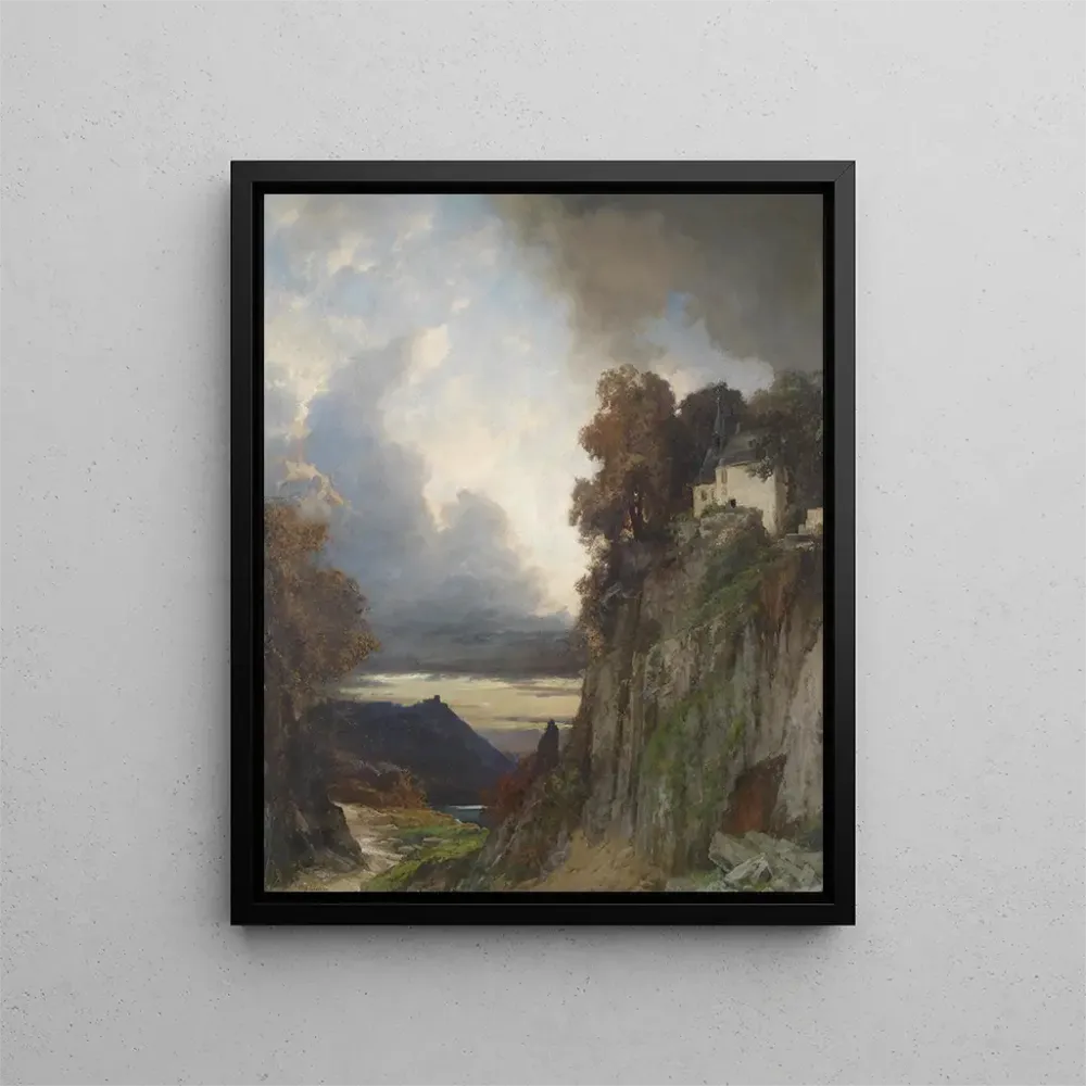 Maalaus Ambiance nocturne sur le Rhin - Albert Flamm | Taidetuloste