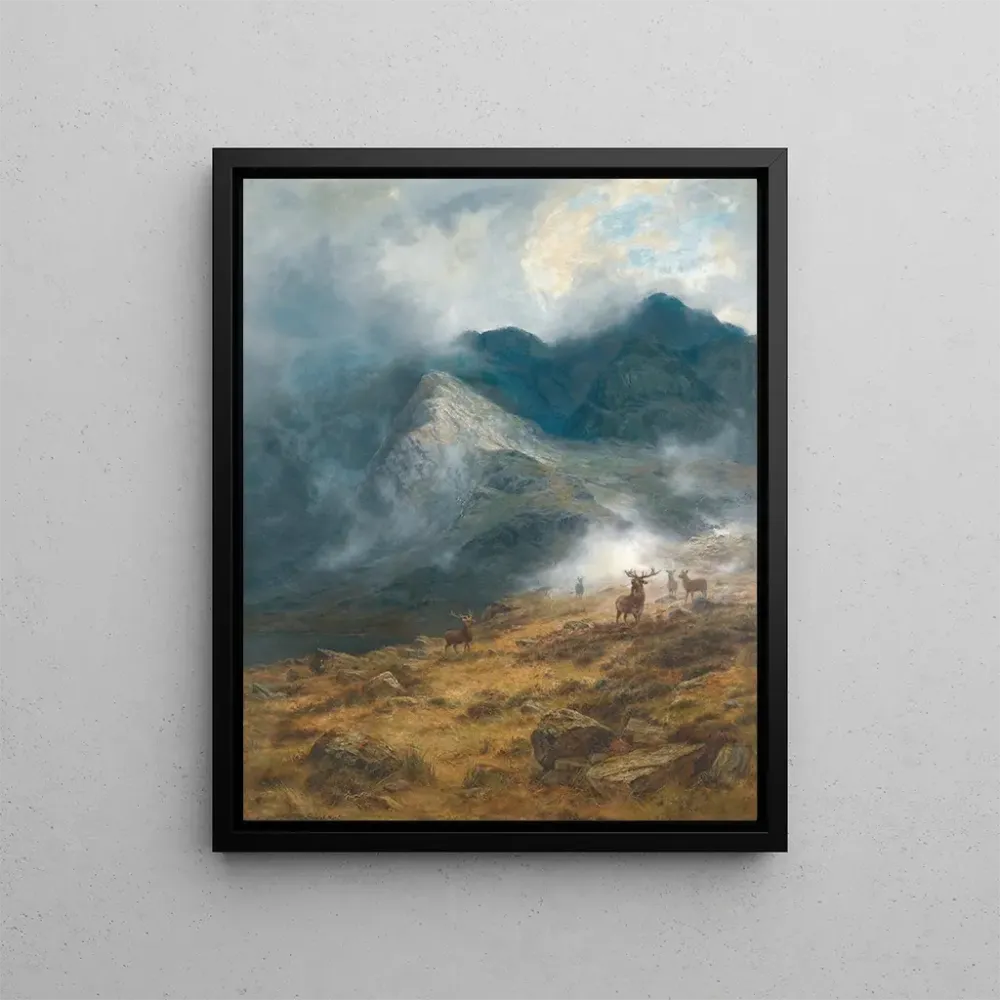 Maalaus Après la pluie, un brae des Highlands - Louis Bosworth Hurt | Taidetuloste