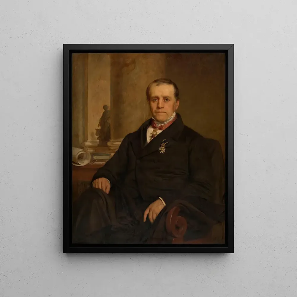 Maalaus arkkitehti Tieleman Franciscus Suys - Alexandre Nestor Nicolas Robert