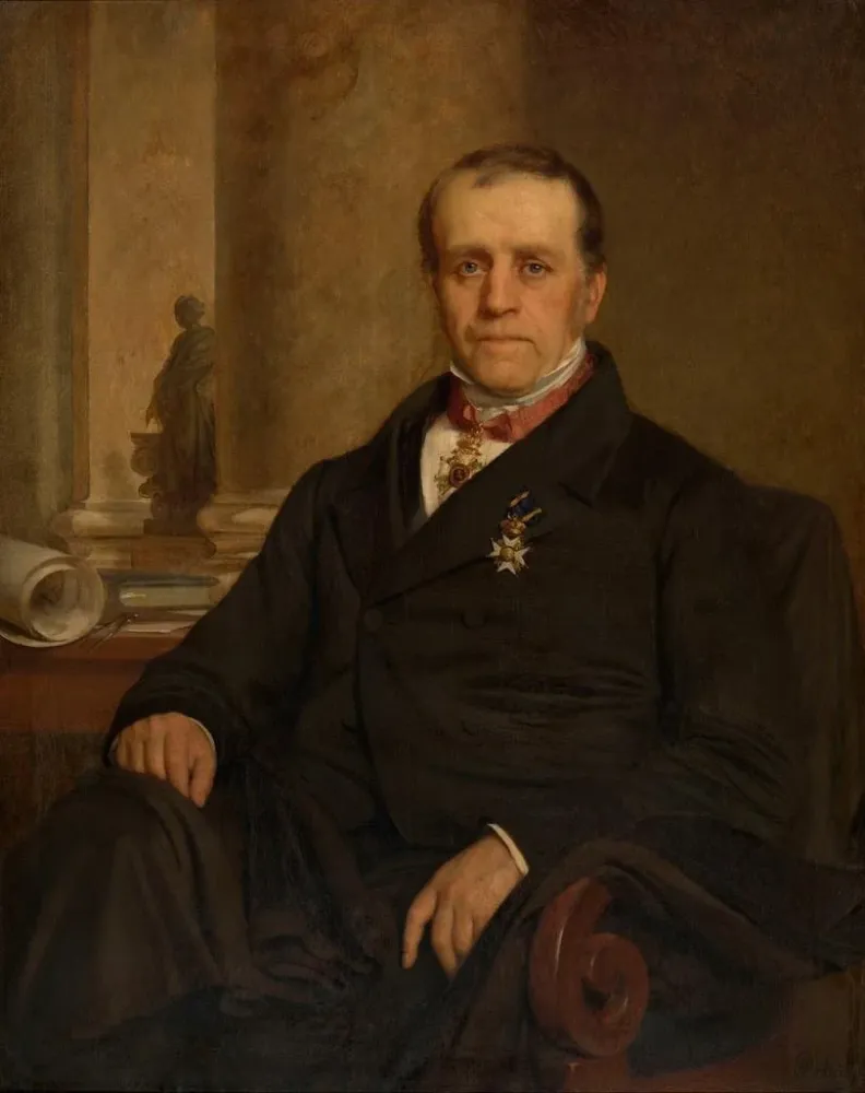 Maalaus arkkitehti Tieleman Franciscus Suys - Alexandre Nestor Nicolas Robert