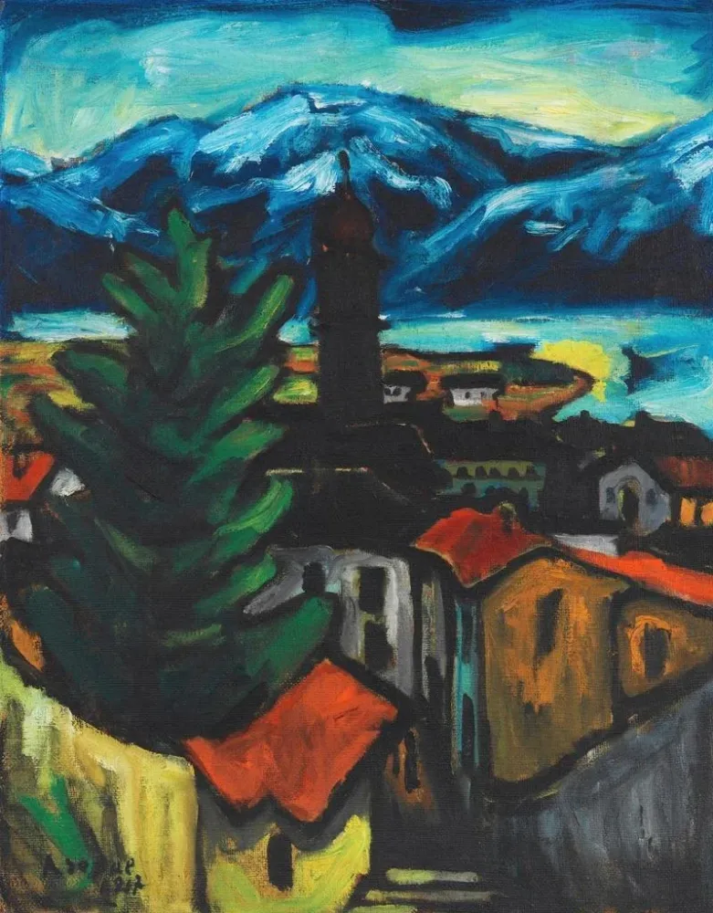 Maalaus Ascona - Arthur Segal | Taidetuloste