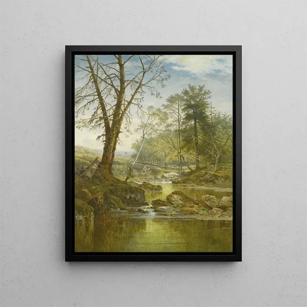 Maalaus Aurinkoinen puro Beardonissa, Dartmoor - Benjamin Williams Leader | Taidetuloste