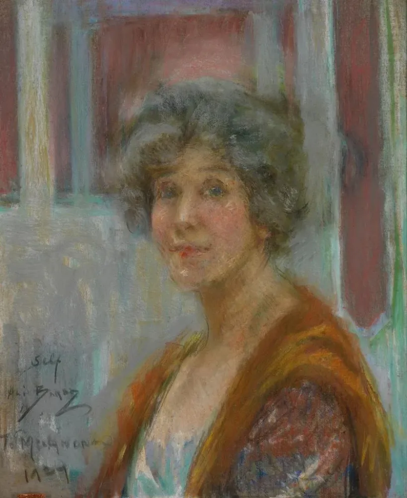 Maalaus Autoportrait en 1924 - Alice Pike Barney | Taidetuloste