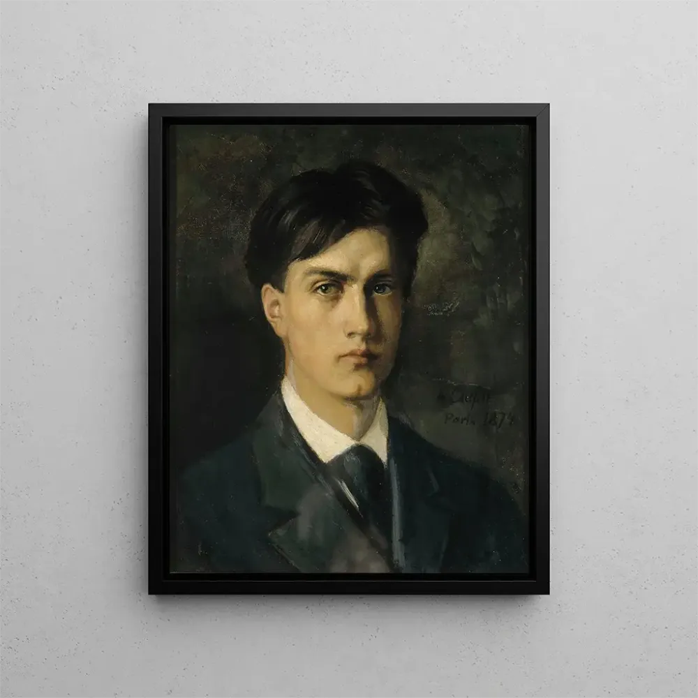 Maalaus Autoportrait - Albert Edelfelt | Taidetuloste