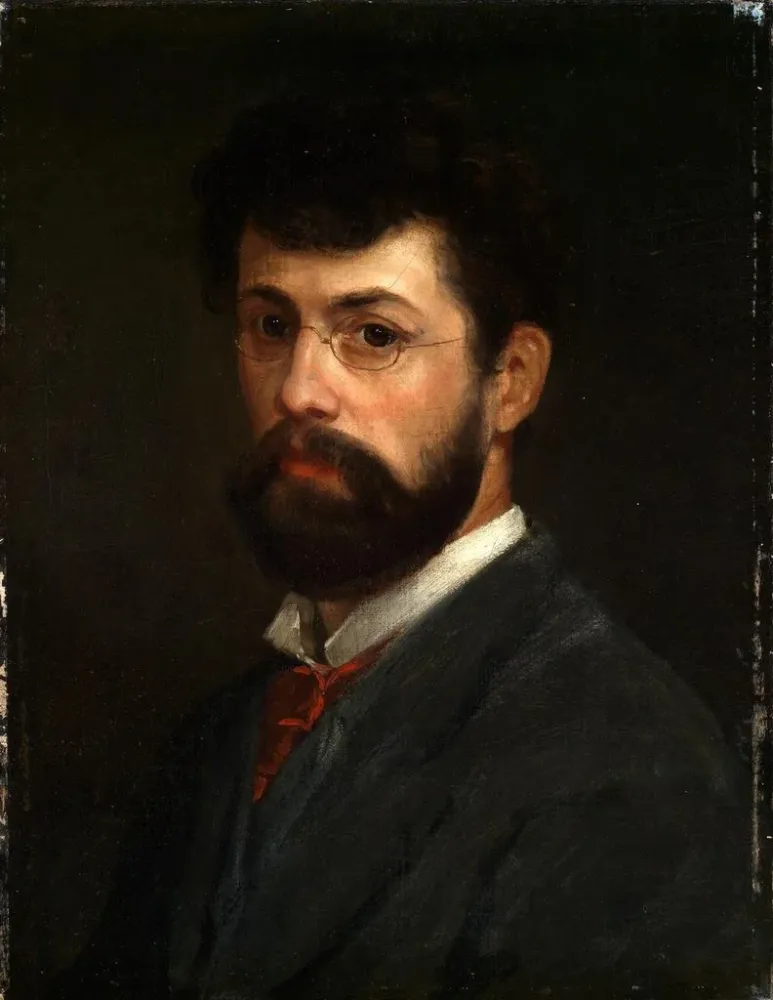 Maalaus Autoportrait - Albert Lang | Taidetuloste