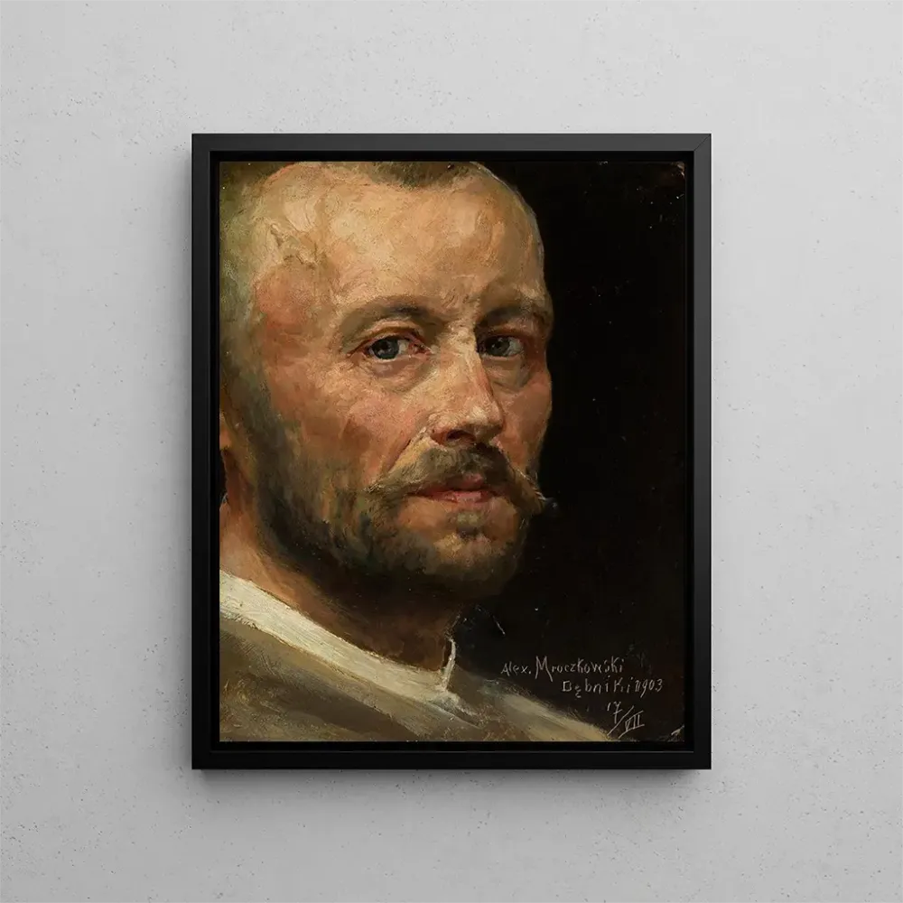 Maalaus Autoportrait - Aleksander Mroczkowski | Taidetuloste