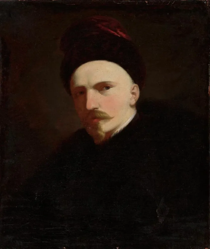 Maalaus Autoportrait - Aleksander Rycerski | Taidetuloste