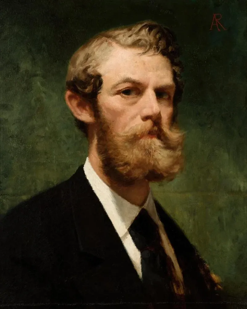 Maalaus Autoportrait - Alfred Izydor Romer | Taidetuloste