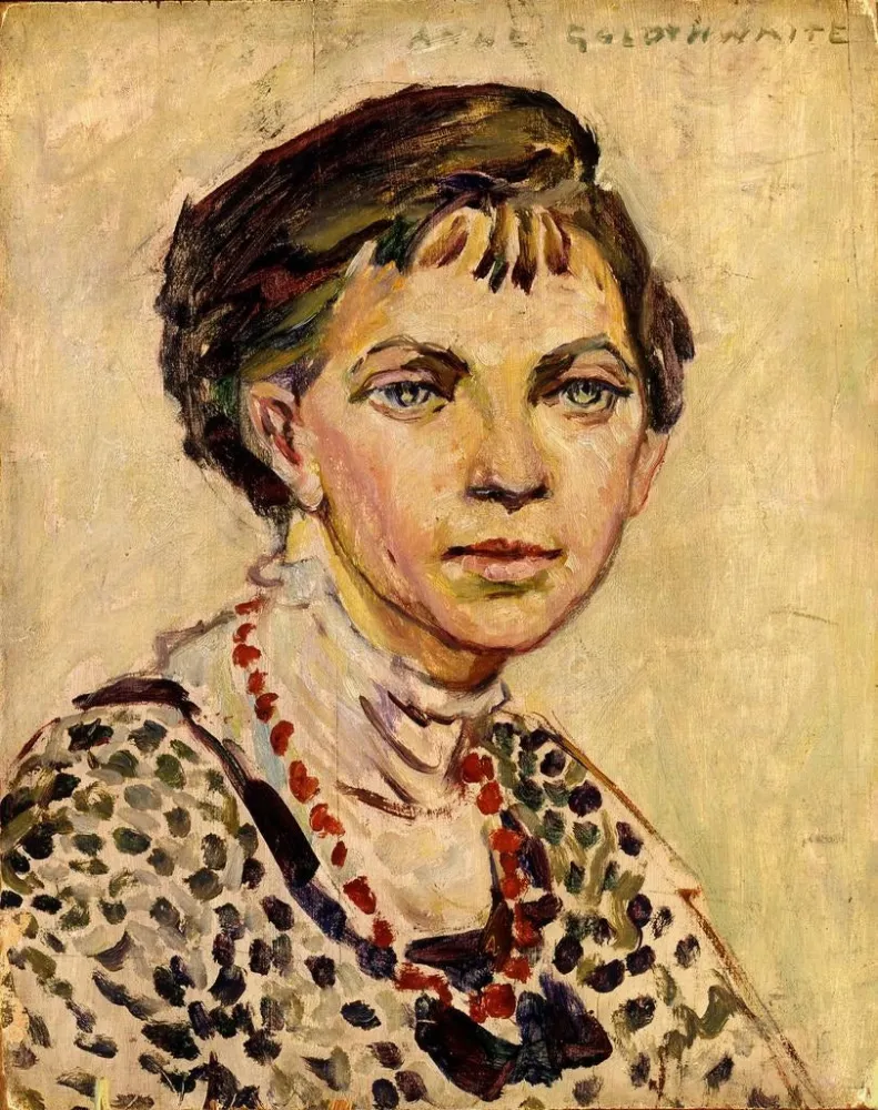 Maalaus Autoportrait - Anne Goldthwaite | Taidetuloste