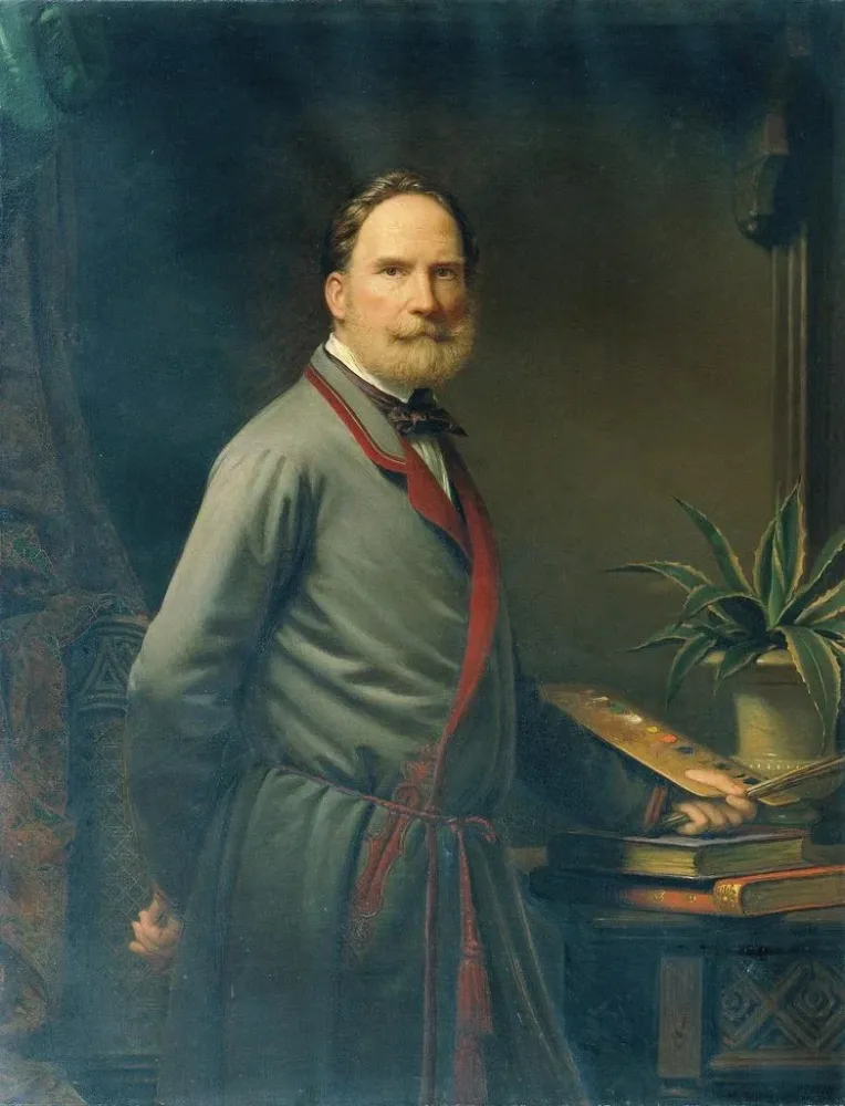 Maalaus Autoportrait - Anton Ebert | Taidetuloste