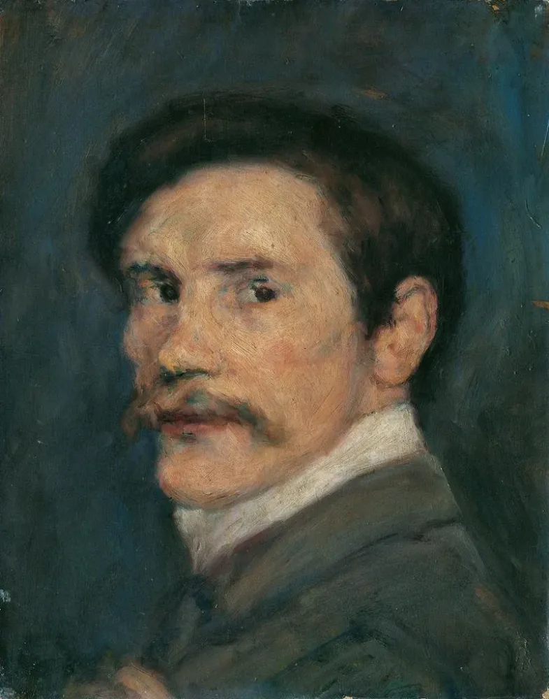 Maalaus Autoportrait - Anton Árpád Schuster | Taidetuloste