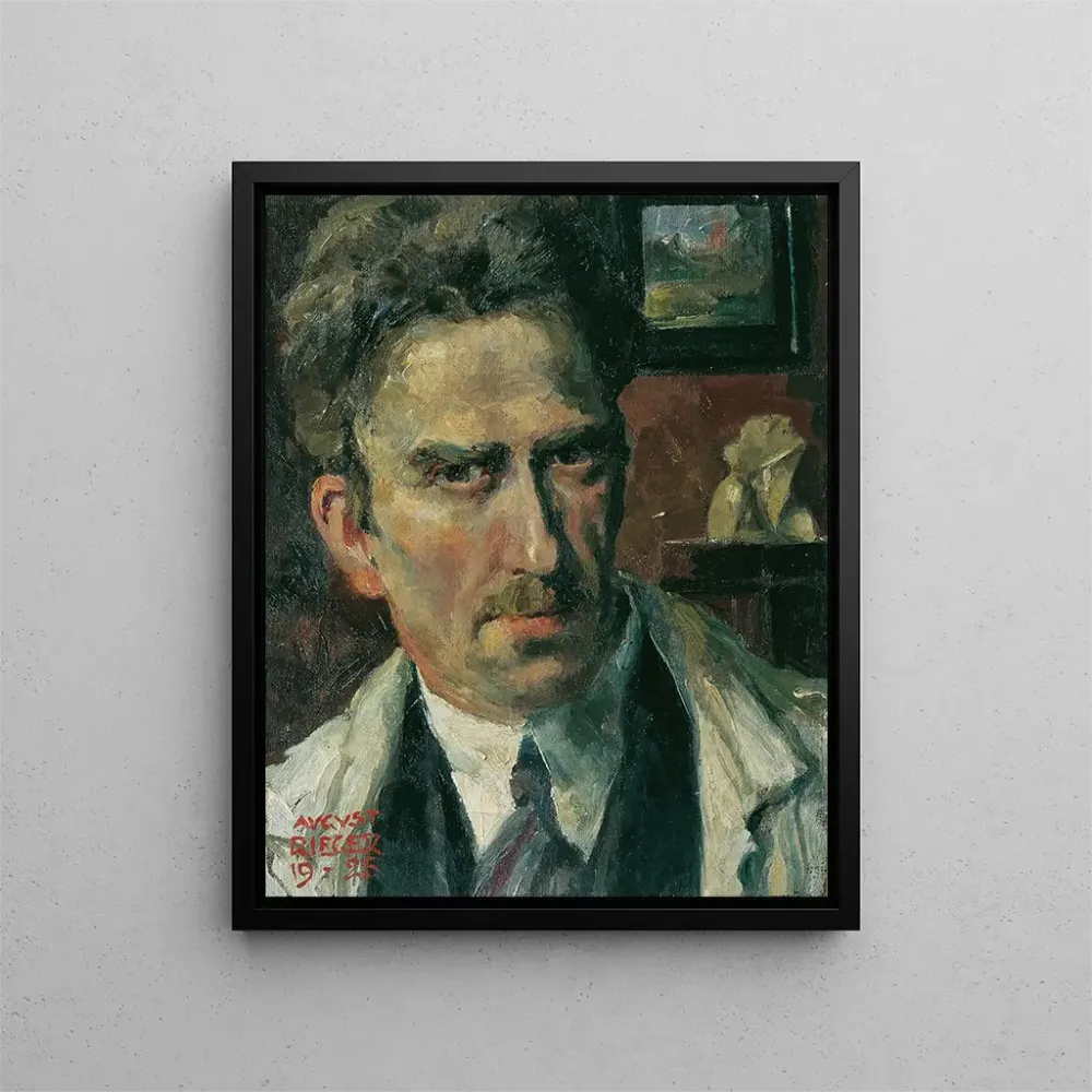 Maalaus Autoportrait - August Rieger | Taidetuloste