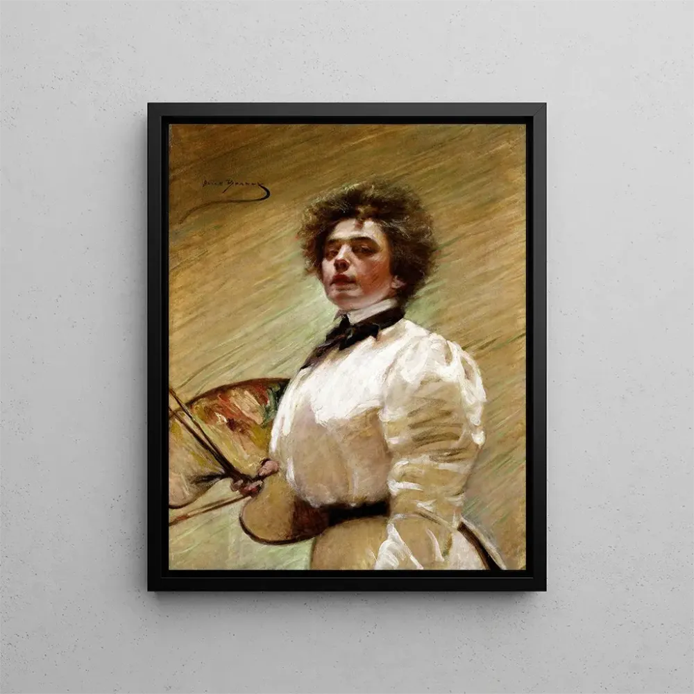 Maalaus Autoportrait avec palette - Alice Pike Barney | Taidetuloste