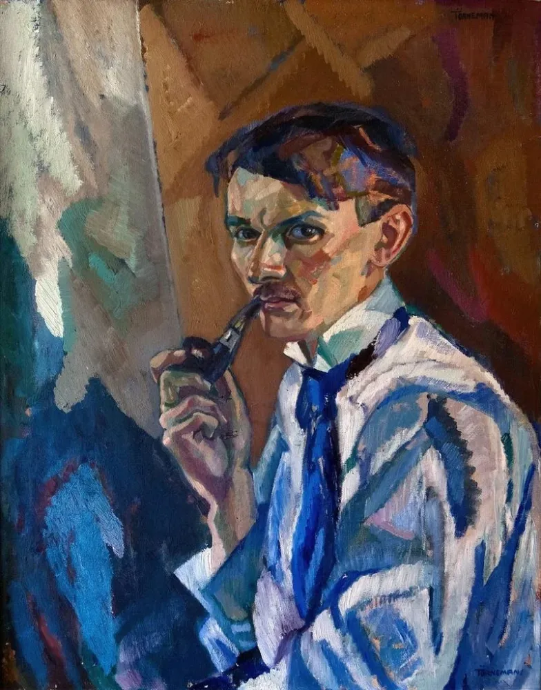 Maalaus Autoportrait - Axel Törneman | Taidetuloste