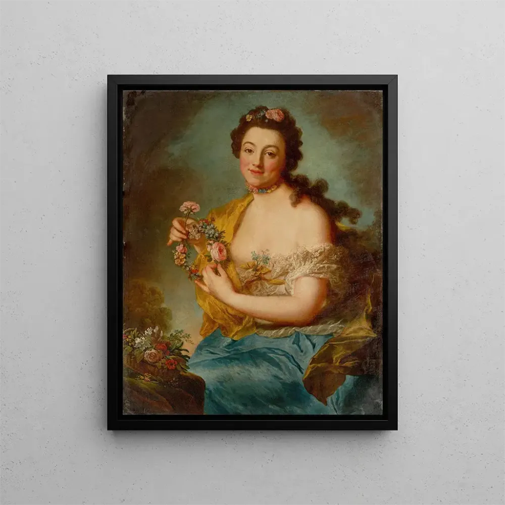 Maalaus Autoportrait en Flore - Anna Dorothea Therbusch | Taidetuloste