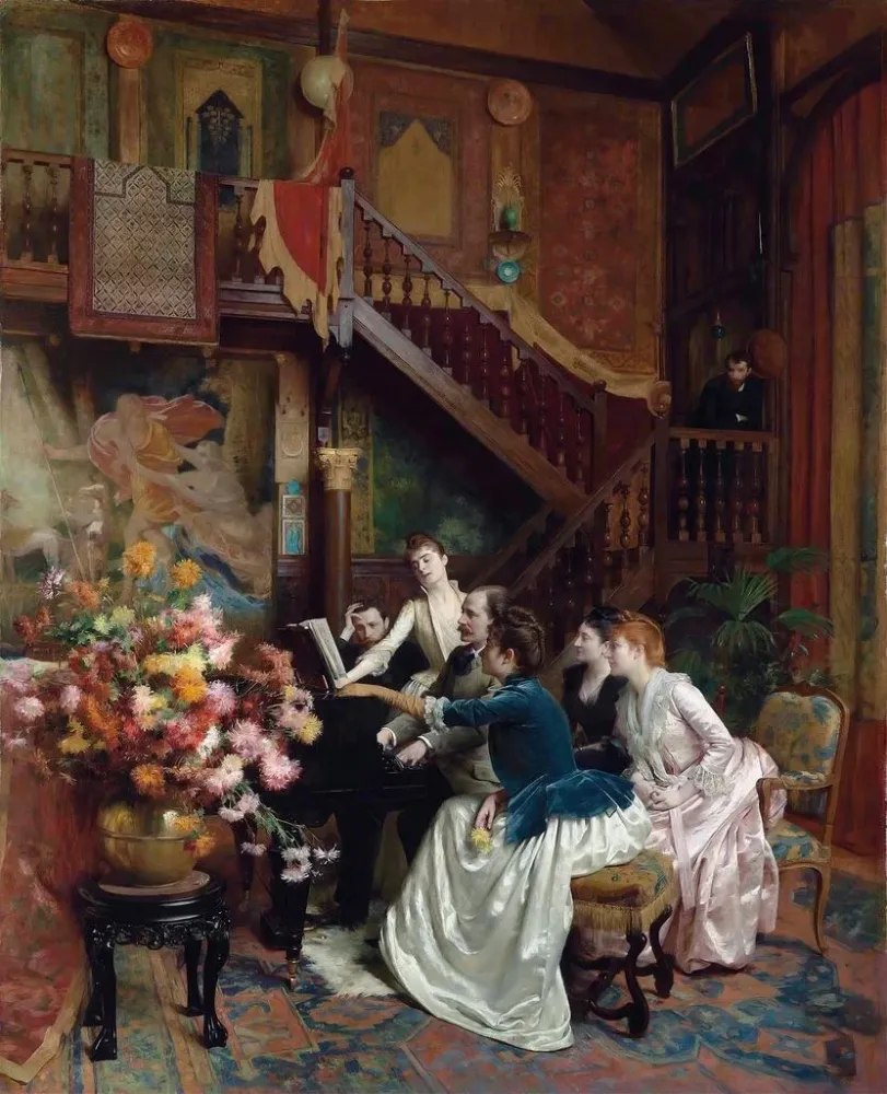 Maalaus Autour d'une partition - Albert Aublet | Taidetuloste
